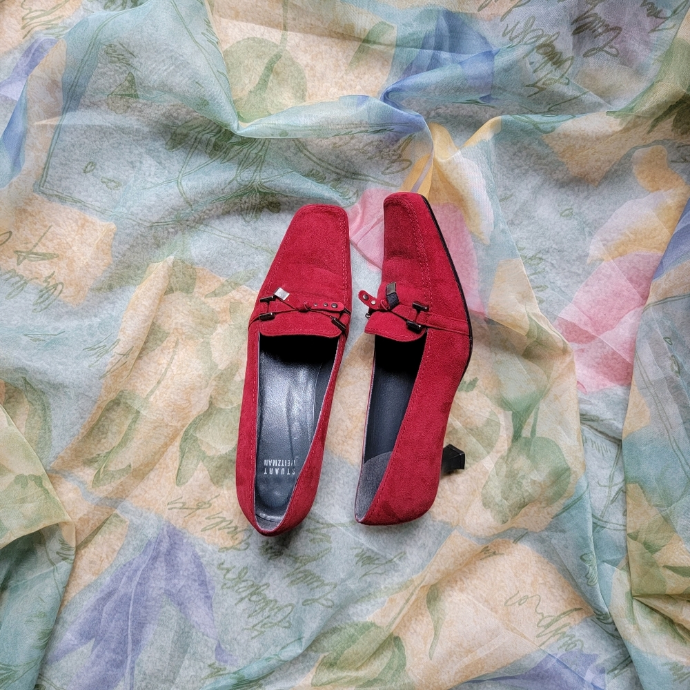 Vintage Stuart Weitzman red heels